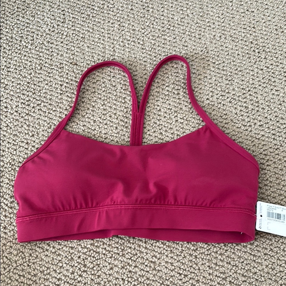 Lululemon Athletica Flow Y Nulu Bra - Wine